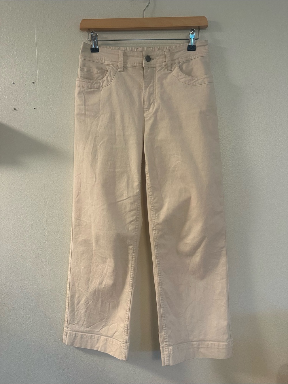 Toad&Co Wide Leg Pants in Light Beige